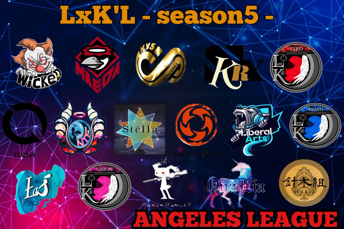 LASTxKILL's tweet photo. 本日22:00より-season5-開幕！

前回王者WickeĐへの挑戦状を叩きつけるのはこの31チーム👑王者の座を死守するのか...それとも王者の座を下剋上するか...
-season5-も更にパワーアップし、新たなる挑戦を続けるLxK'L☠️今シーズンも目が離せません！もちろん両リーグ同時生配信🎬🍿  お楽しみに！ #LxKL https://t.co/8UiJejWs69