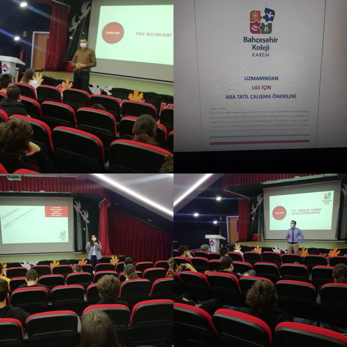 8. sınıf öğrencilerimiz ve branş öğretmenlerimizin katılımıyla "Uzmanından LGS İçin Ara Tatil Çalışma Önerileri" panelimizi gerçekleştirdik. Öğrencilerimize verimli bir tatil dileriz.🎯