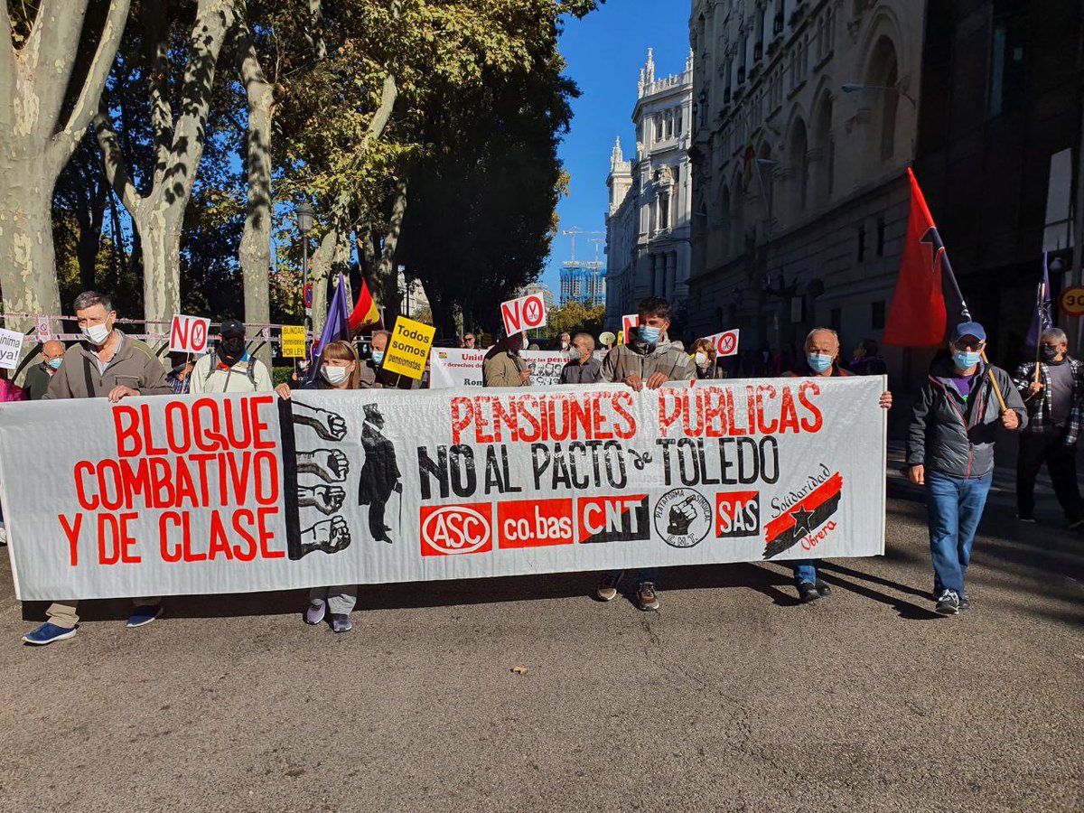 PSindicalEMT's tweet photo. Volvemos a la calle junto al @CombativoBloque en defensa de las pensiones públicas. #EscribaDimision
#13NLaCalleEsDeLxsPensio
#PensionesDignas https://t.co/IVAAhcuE0m