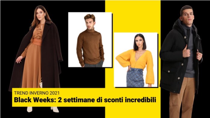 drestigeshop's tweet photo. Black Weeks 2021: Sconti Incredibili Su Drestige!
Stanno per iniziare le Black Weeks 2021: due settimane di sconti pazzeschi per fare shopping anche in vista del Natale!
Manca davvero sempre meno alle Black Weeks 2021! https://t.co/QqB6pIcqxP