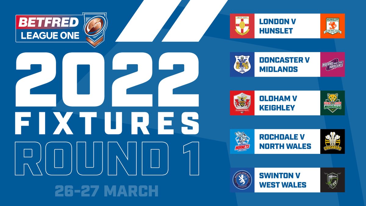 Doncaster_RLFC's tweet photo. 🚨 𝔽𝕚𝕣𝕤𝕥 𝕙𝕠𝕞𝕖 𝕘𝕒𝕞𝕖 𝕠𝕗 𝟚𝟘𝟚𝟚 𝕒𝕟𝕟𝕠𝕦𝕟𝕔𝕖𝕕

Ahead of the full fixture release tomorrow (November 14) at 3pm, the Dons can announce that our first home game will be against @HurricanesRLFC on March 27 (3pm kick off).

#COYD https://t.co/HZhHrJNWMD