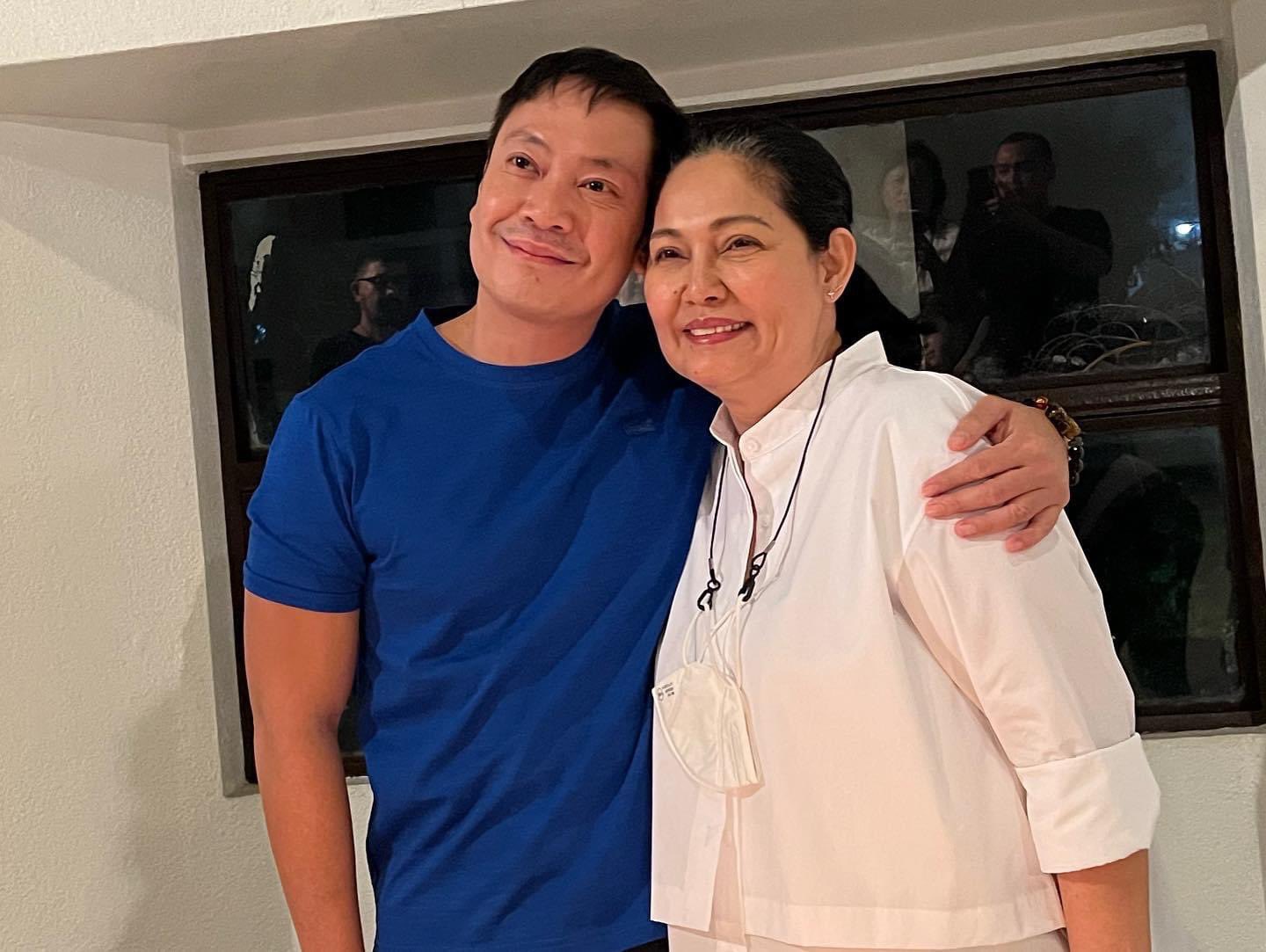 Inay Maricel Soriano with the birthday boy, Mel Martinez! Happy Birthday Mel!  