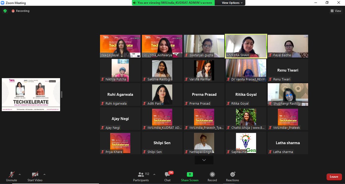 IWILwomenheroes's tweet photo. Today we had an insightful and power pack opening session with Mr. Rajesh Yabaji CEO #BlackBuck and Ms. Ameera Shah, MD #MetropolisHealthcare
They shared their invaluable thoughts on the topic of ‘Entrepreneurship Mindset and Starting Up’.
Glimpses of #Techxelerate Cohort https://t.co/QTbJJFEbDZ