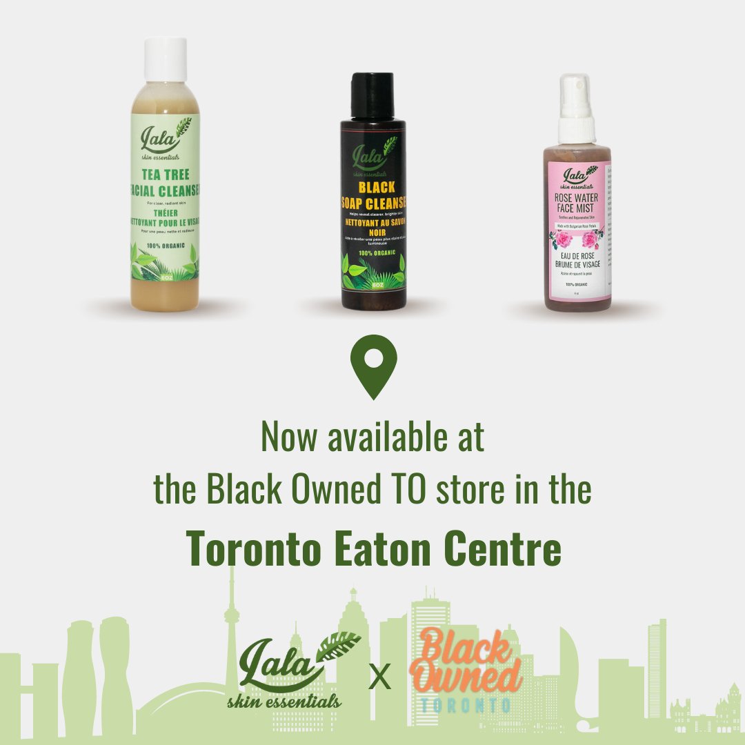 LalaSkinEssents's tweet photo. Exciting news! @BlackOwnedTO has a pop-up store at @cftoeatoncentre

You can shop some of our best-selling products IN PERSON, along with many other amazing black owned brands.⁠
⁠
Will you be stopping by to shop?
⁠
#LalaSkinEssentials #LalaTribe https://t.co/WgDIcryT7s