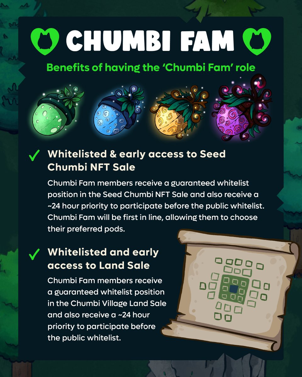 chu_mb1's tweet photo. Hey Chumbi Gang! 💚

Our highly anticipated Seed Chumbi NFT Sale is getting closer

Find out more about our NFT sale whitelisting process

Don't miss your chance to join, whitelisting begins on the 15th of November😊

#nftsale #nftgame #play2earn #blockchaingame #nft #PlayToEarn https://t.co/TCJE2O2vNm