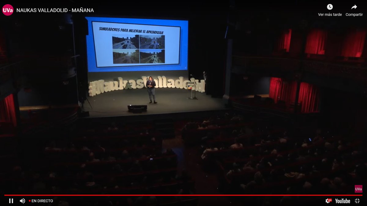 Esta mañana no quise perderme la charla en streaming de <a href="/sailormerqury/">Nerea Luis 👩🏻‍💻✨</a>  y su próximo coche autónomo 🤸🏎️! ¡¡Que ilusión tenerte en pucela, Nerea!! Esta tarde nos apuntamos <a href="/Naukas_com/">Naukas</a> en el #teatroZorrila🚀 "La ciencia del futuro"  #planazo en  #pucela !