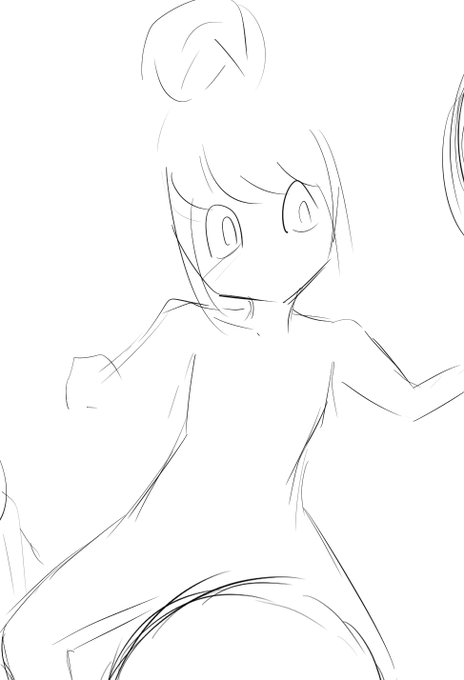 これはラフの志摩リン絵ヅラがひどい 