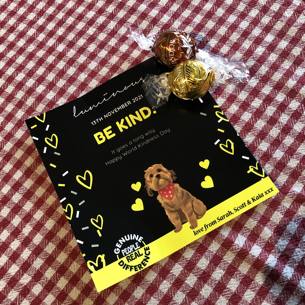 A moment of kindness and chocolate from my friends <a href="/luminouslondon/">Luminous</a>. Remember, remember 13th November #WorldKindnessDay2021 Thank you to kind people everywhere.