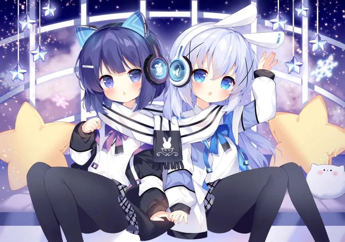 🐱フユとチノ🐰
#ごちうさ 