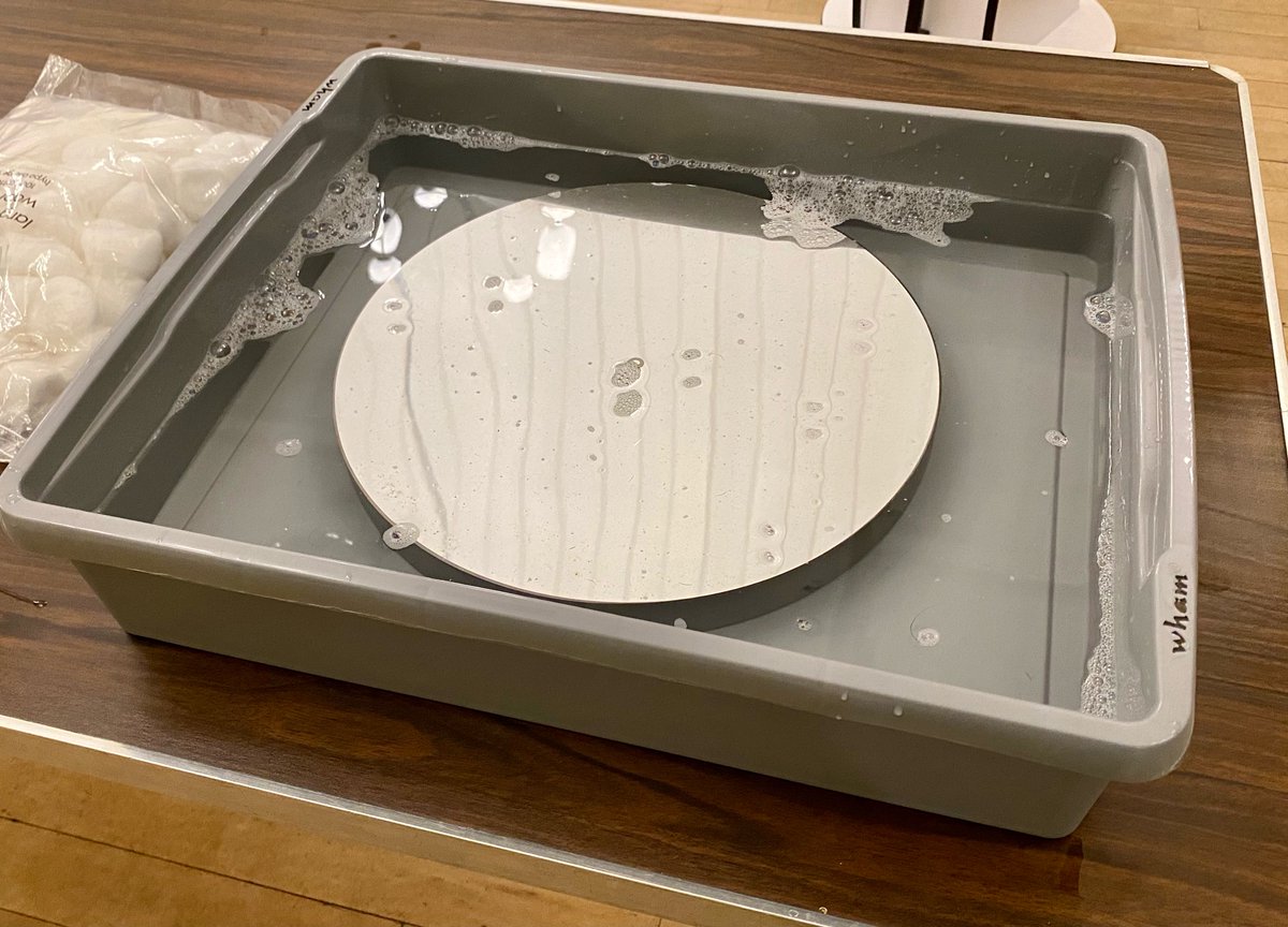 newburyastro's tweet image. We have been telescope mirror cleaning…..