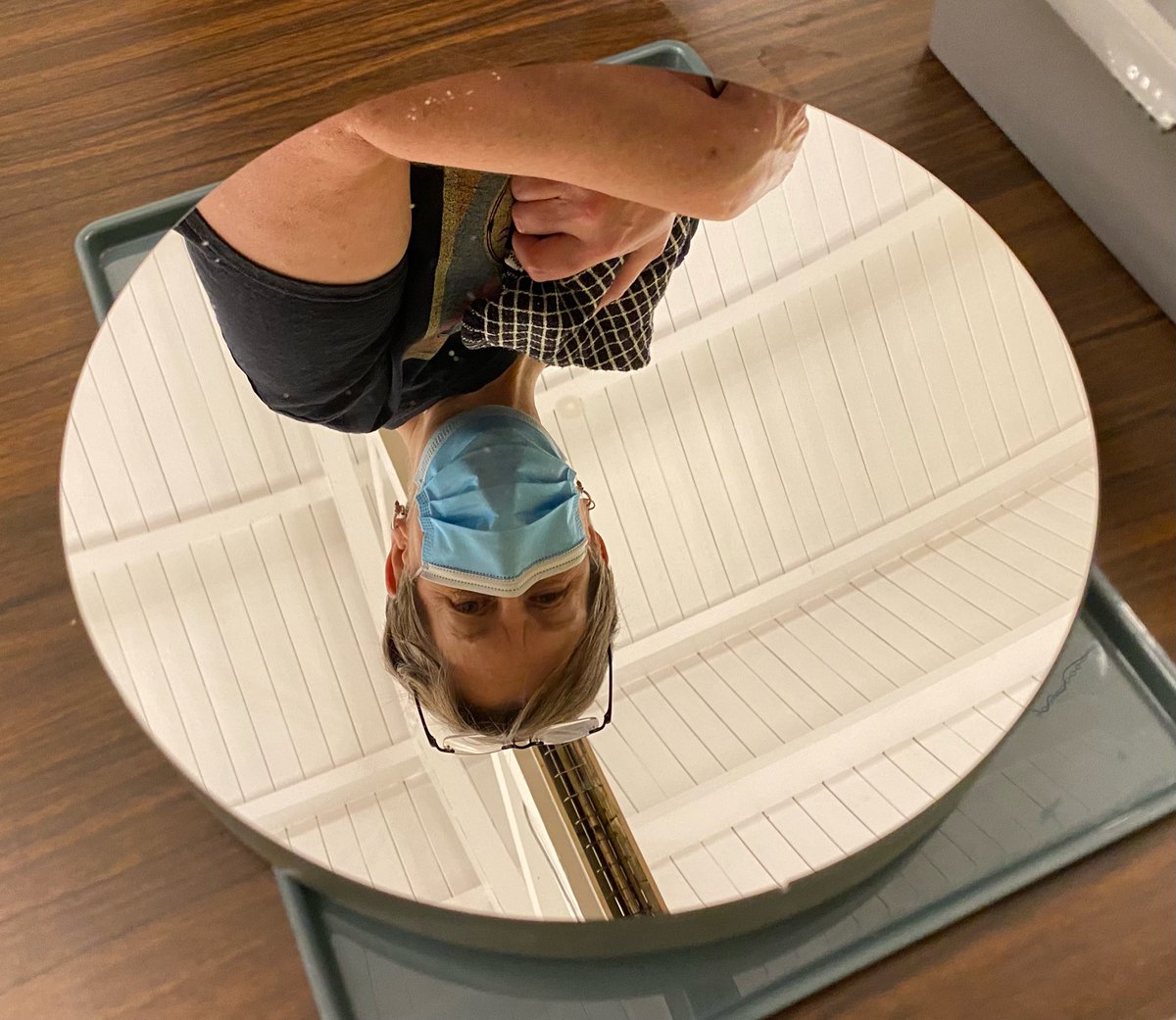 newburyastro's tweet image. We have been telescope mirror cleaning…..