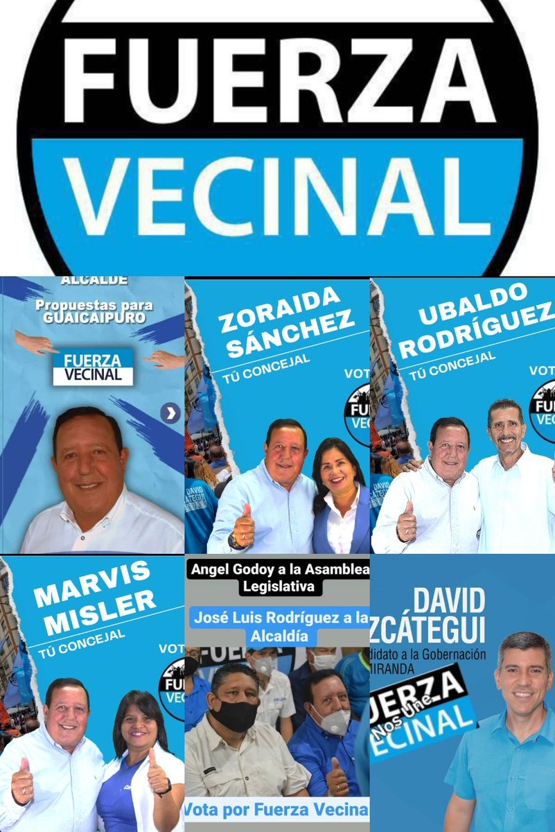 GuaremalDT's tweet photo. Estos son los candidatos del cambio. Esta es la tarjeta de tu Fuerza Vecinal. Este 21 de noviembre buscamos.
Arriba y a la Derecha, la segunda casilla bajando. #VotaFuerzaVecinal
#DavidUzcateguiGobernador
#JoseLuisRodriguezAlcalde
#GuaicaipuroNosUne https://t.co/OCEhodzdQR