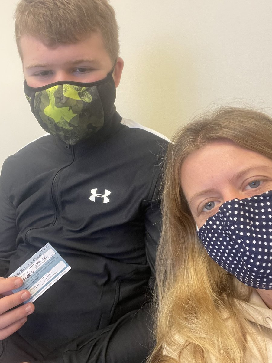 haddow887's tweet photo. Proud of this young man I gave him a choice &amp; he made the decision to have his vaccine to protect himself and his family. #vaccine #CovidVaccine #vaccinated @crazypuffin https://t.co/xgj83WMjnn