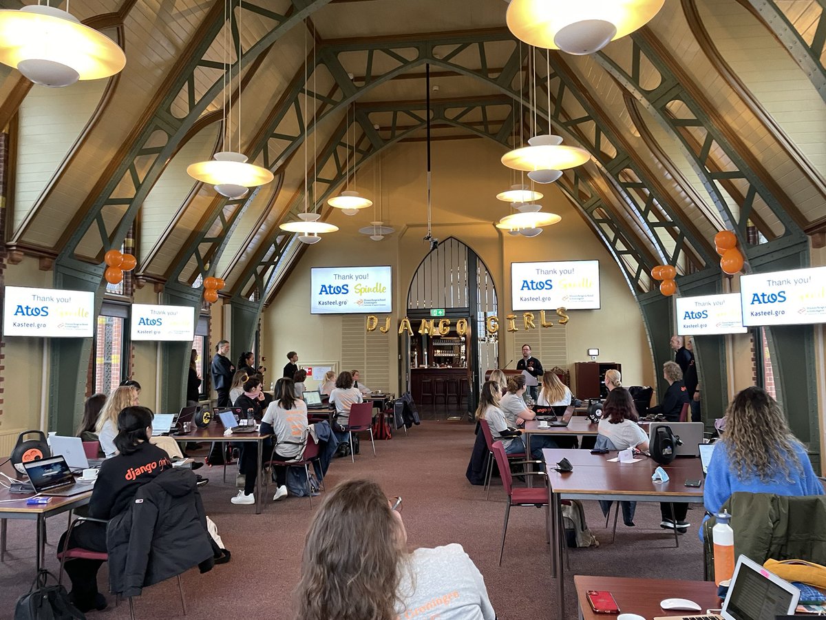 Vandaag #djangogirls in <a href="/NP_Kasteel_gro/">Noorderpoort IT & digitaal vakmanschap</a> Mede mogelijk gemaakt door @AtosNL <a href="/wearespindle/">Devhouse Spindle</a> <a href="/hanze/">Hanze</a> <a href="/Noorderpoort/">Noorderpoort</a> kasteelgro.nl/events/django-…