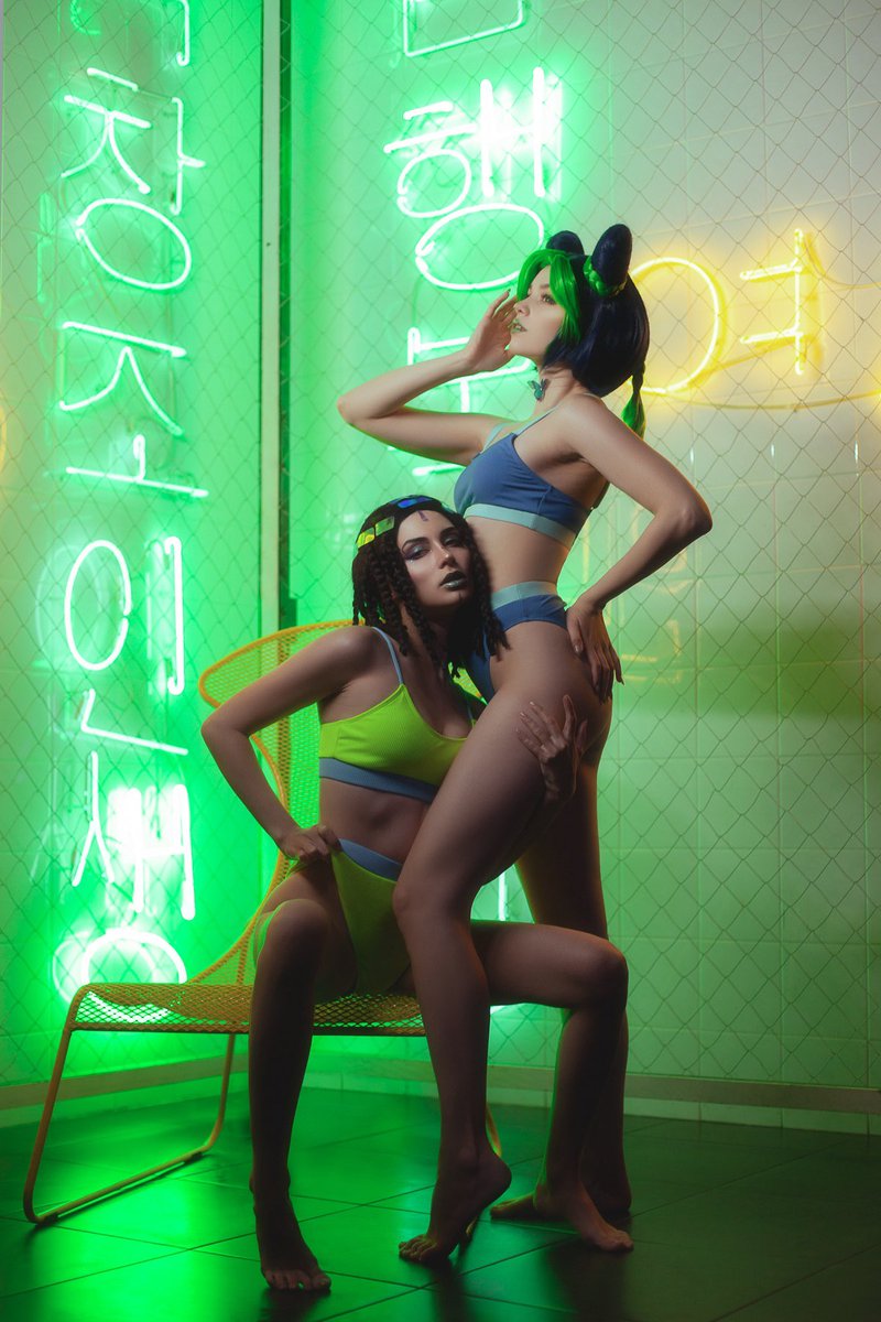 Jolyne ( <a href="/_tenletters_/">tenletters</a> ) 💚💙 Ermes ( <a href="/nesquickandbeer/">Nuggets eater 🍟 Boosty</a> ) #jojo #jojocosplay #jjbacosplay