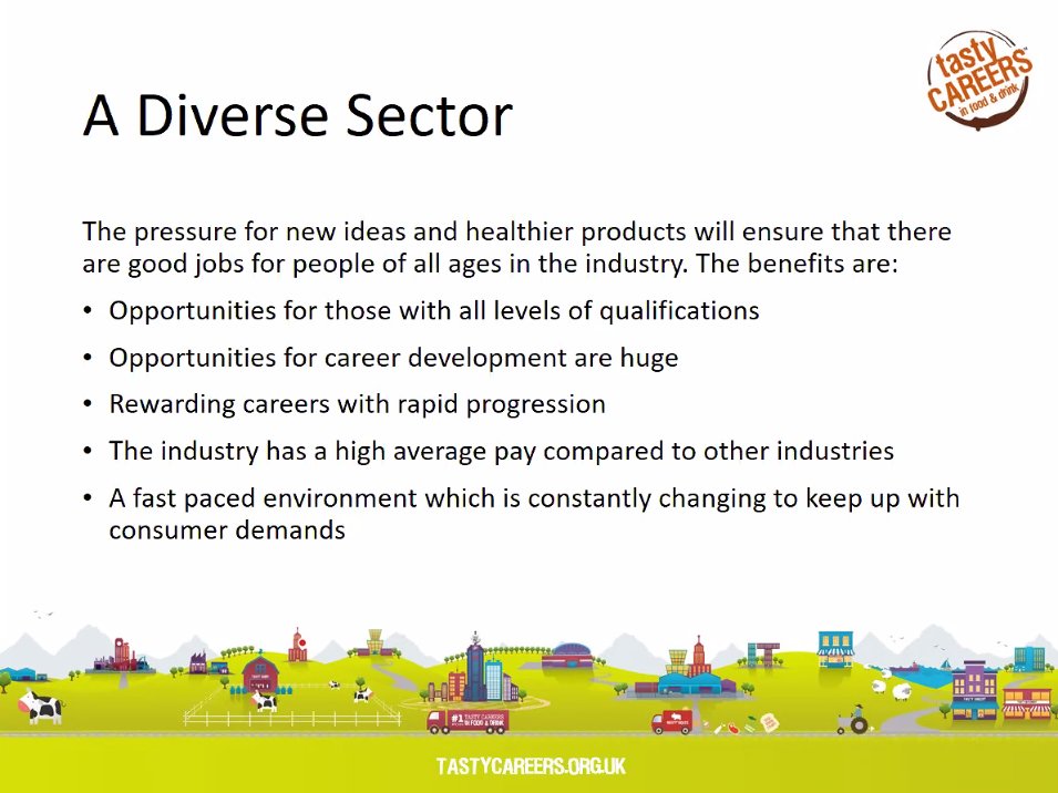 Louise Cairns of the National Skills Academy of Food and Drink <a href="/NSAFD/">NSAFD</a> informs us about the vast and dynamic array of ‘tasty careers’ available in food and drink; plus how to reach out to and inspire young people through food! #FFLconf 🧑‍🔬🧑‍🌾🧑‍🍳📈