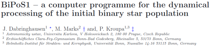 DanceMichi's tweet photo. More than a decade ago I started writing #BiPoS - The Binary Population Synthesizer, a code to model binary populations inside star clusters and in galactic fields. Me leaving science it was never published - that is until now. Kudos to J. Dabringhausen. https://t.co/e0MpjSGSly https://t.co/pkiZDAtAG1