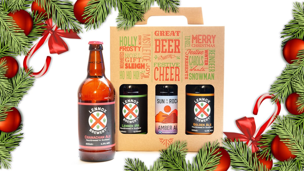 Our xmas boxes are back in stock.

The ideal gift for the beer-lover in your life!

Available in an eye-catching 500ml version or a blank 330ml version for you to add your own festive design.

FREE local delivery with code BEER2UWD.

lennoxbrewery.com/shop

18+ only. T&amp;Cs apply.