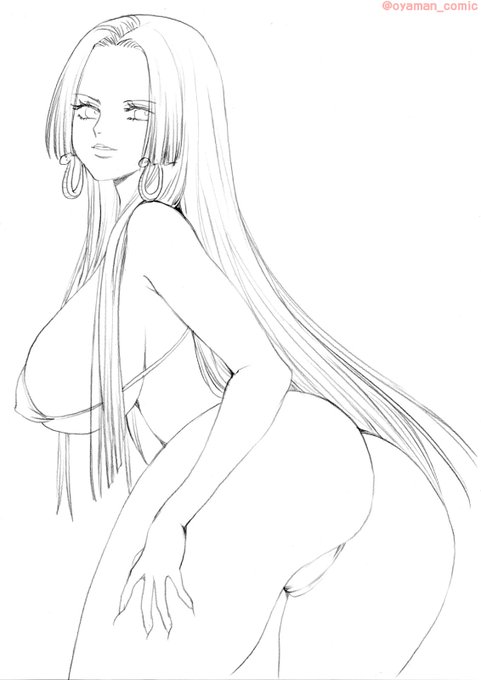 ボア・ハンコック描きました!ジャンプキャラ絵まとめ  #ワンピース #ONEPIECE 