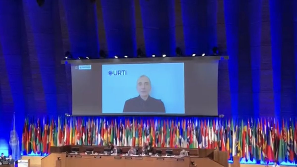 AlexandrPletser's tweet photo. My speech at the General Conference #UNESCO #URTI https://t.co/FabMAmaqyC