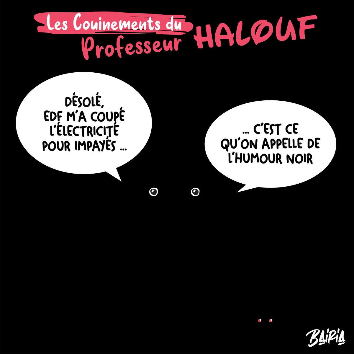 BaiRia2's tweet photo. C'est pas sympa #EDF #coupure #Electricite #humournoir #caricature https://t.co/M5ySCCjr1p