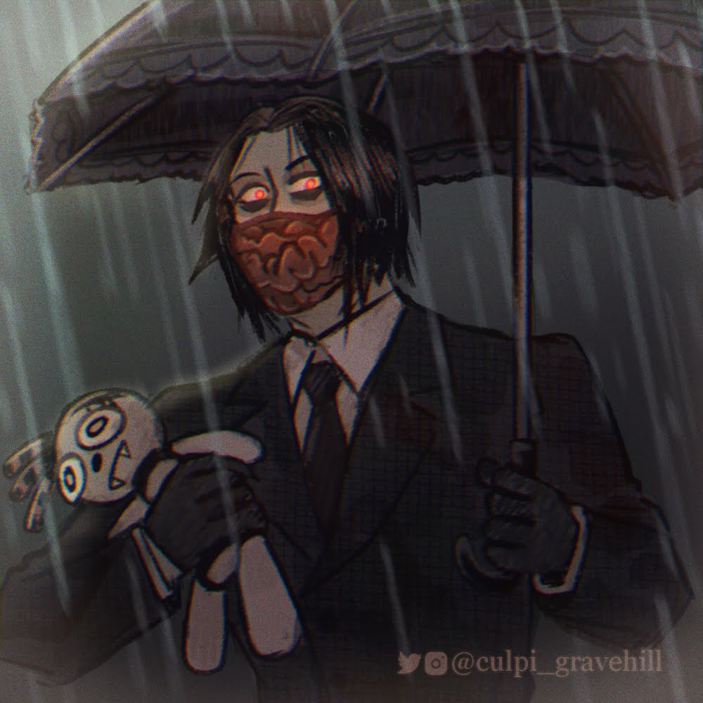 culpi_gravehill's tweet photo. 🦇Ragamuffin🦇 I like to think that he'd wear a mask with some organs as a design. He's just weird like that lol

#lenorethecutelittledeadgirl #ltcldg #ленормаленькаямертваядевочка #vampire #vampires #ArtistOnTwitter #artist #horrorart #darkart #goth #creepy #romandirge https://t.co/IcucRzTz7N