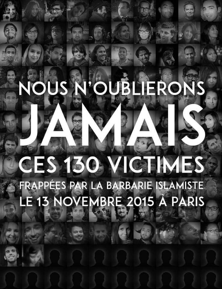 AssoFPA's tweet photo. Ne les oublions #JAMAIS🙏🙏🙏🙏🙏🙏🙏🙏🙏

 #13novembre2015 https://t.co/F4XAriqVAs