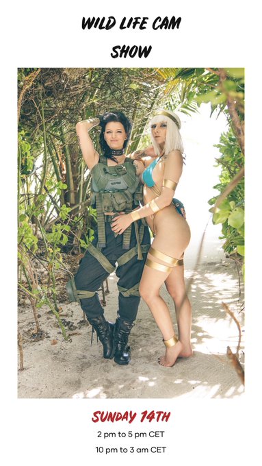Special WILD LIFE G/G show with @Leah_Obscure tomorrow! 

Join me here —> https://t.co/Vik1fHRawY

Cosplays