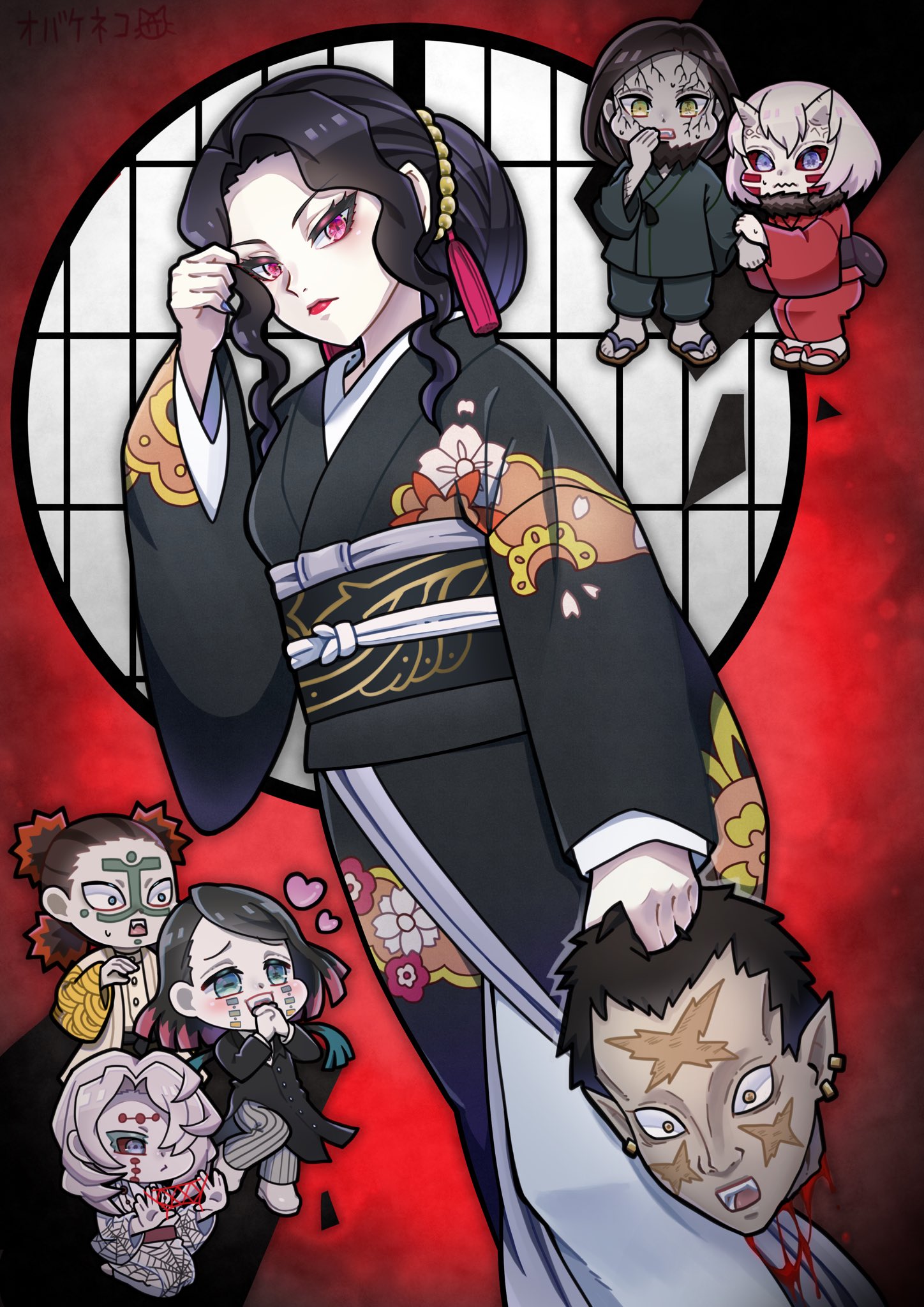 鬼滅の刃　終ノ巻　絵巻キャンバスパネル　鬼舞辻無惨　女無惨　未開封 鬼滅の刃 終ノ巻 絵巻キャンバスパネル 鬼舞辻無惨 女無惨 未