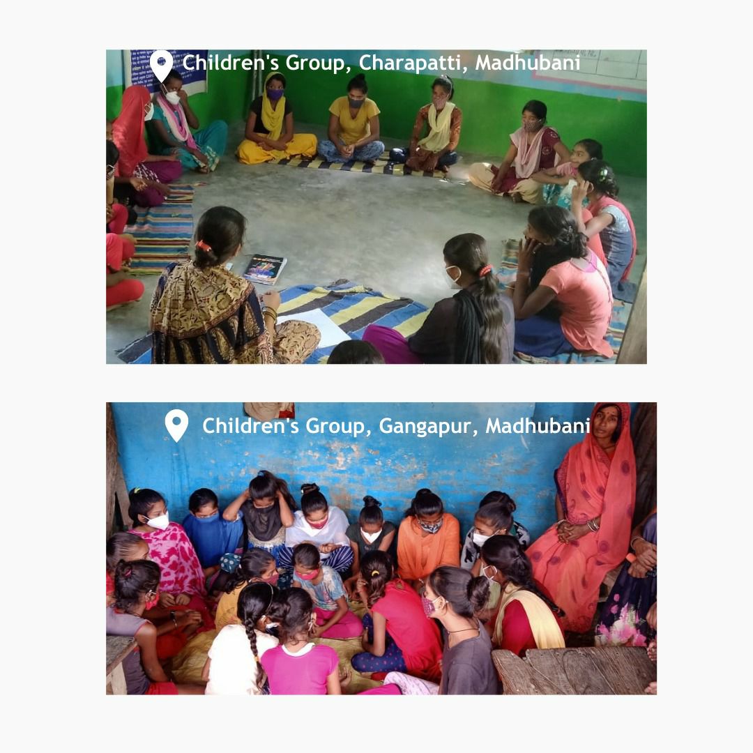LeherIndia's tweet photo. As lockdown restrictions have lifted, the VCPCs & Children's Groups in Madhubani have once again started to meet and identify issues, conduct discussions and take up issues for the safety and protection of children.
#SaferChildhoods
#CommunityLedChildProtection https://t.co/hwQoq1B0RW