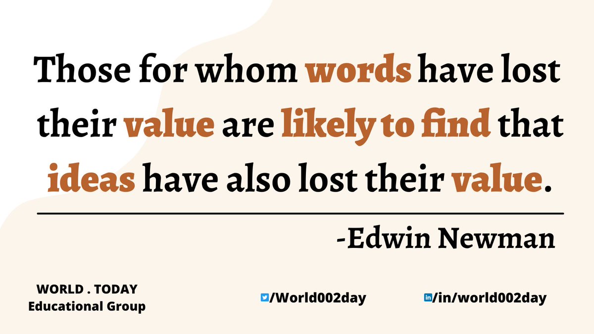 AshrafNaushahi's tweet photo. Those for whom ...
#EdwinNewman #Newman #Words #Word #Quote #Quotes #Value #loss #Idea #Ideas #Writer #Journalist #Journalism #Newspaper #Newspapers #Magazine #Magazines #Editor #Writer #Author #Book #Books #literature #LiteraturePosts #writearticle #Content #ContentWriter #Read https://t.co/8aYFaZM4IL