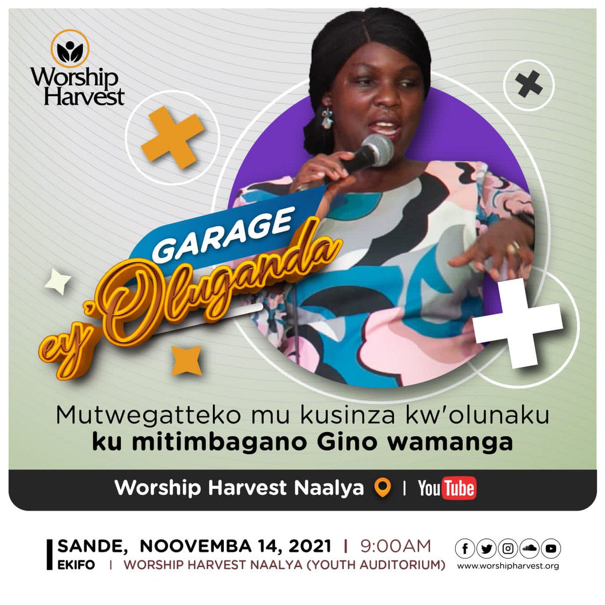 worship_harvest's tweet image. 🎤 *Service mu Luganda* 🎤

"Nasanyuka bwe baŋŋamba Nti Tugende mu nnyumba ya Mukama."

Twegatteko ku Sande eno ku Saawa Saatu, mu kusinza kw'olunaku .

#ServiceMuLuganda
#WorshipHarvestMuLuganda
#WorshipHarvest