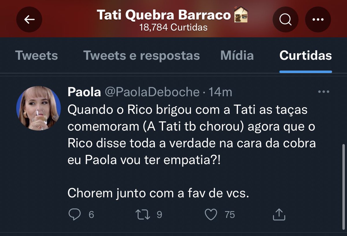 comentaluna's tweet photo. A curtida da Tati fala mais que mil palavras
RICO NÃO MENTIU #AFazenda https://t.co/rZesbgkBFn
