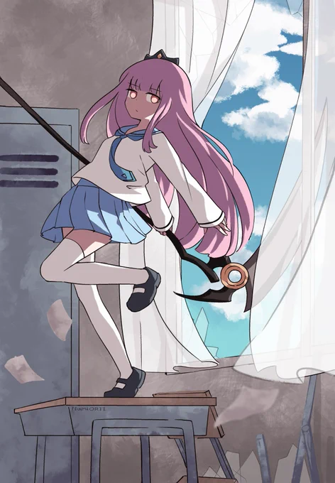 schoolgirl calli
#callillust 