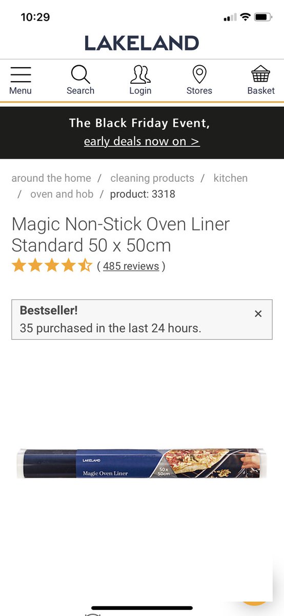 If you’re like me and hate land fill … this neat product to replace foil from <a href="/LakelandUK/">Lakeland</a> is a must buy! 
Cut to size and rinse and pop in dishwasher. 
Lakeland #ecofriendly #environment #smallchanges #savetheplanet