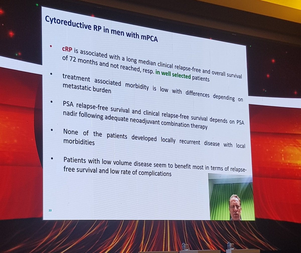 Dr.Axel Heidenreich :" Sitoredüktif prostatektomi iyi seçilmiş hasta grubunda uzun klinik nükssüz ve genel sağkalımla ilişkilidir "
#uroonkoloji2021