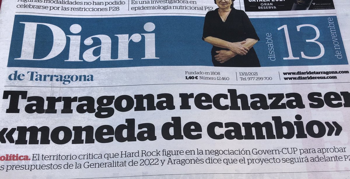 ⚠️ Estava cantat , no es de rebut , si el govern no ho considera necessari no ho fica al pressupost, però si ho inclou i després ho retira per petició de la Cup , està clar la reacció al territori