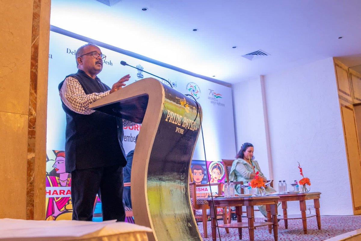 tourismgoi's tweet photo. Indiatourism Mumbai successfully hosted a travel trade roadshow in the Pune City 12 Nov. 2021. The event saw good turnout as key travel agents and industry experts from Pune were excited to learn more about Odisha which is the partner state of Maharashtra under EBSB engagement. https://t.co/tkx9eVZdfq