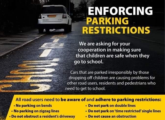 OddRodePol's tweet photo. P A R K I N G - R O A D  S A F E T Y 

We have seen an increase in reports in relation to parking concerns - hot spot continues to be the Mount Pleasant area. 
All road users need to be aware of and adhere to parking restrictions.
Appropriate action will be taken. https://t.co/I4baXvMgWm