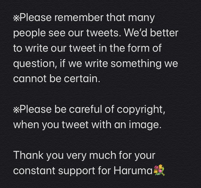 ForHaruma's tweet photo. Hi international lover friends🌸🐎 

Today, we’re gonna protest with the tag 

#役者ノートを遺書に仕立てた報道
(The news falsely reported Haruma’s note for play as a suicide note.)

You can see more information regarding this tag on the attached image.

Go for Haruma✊ https://t.co/c6QmQNHCEk