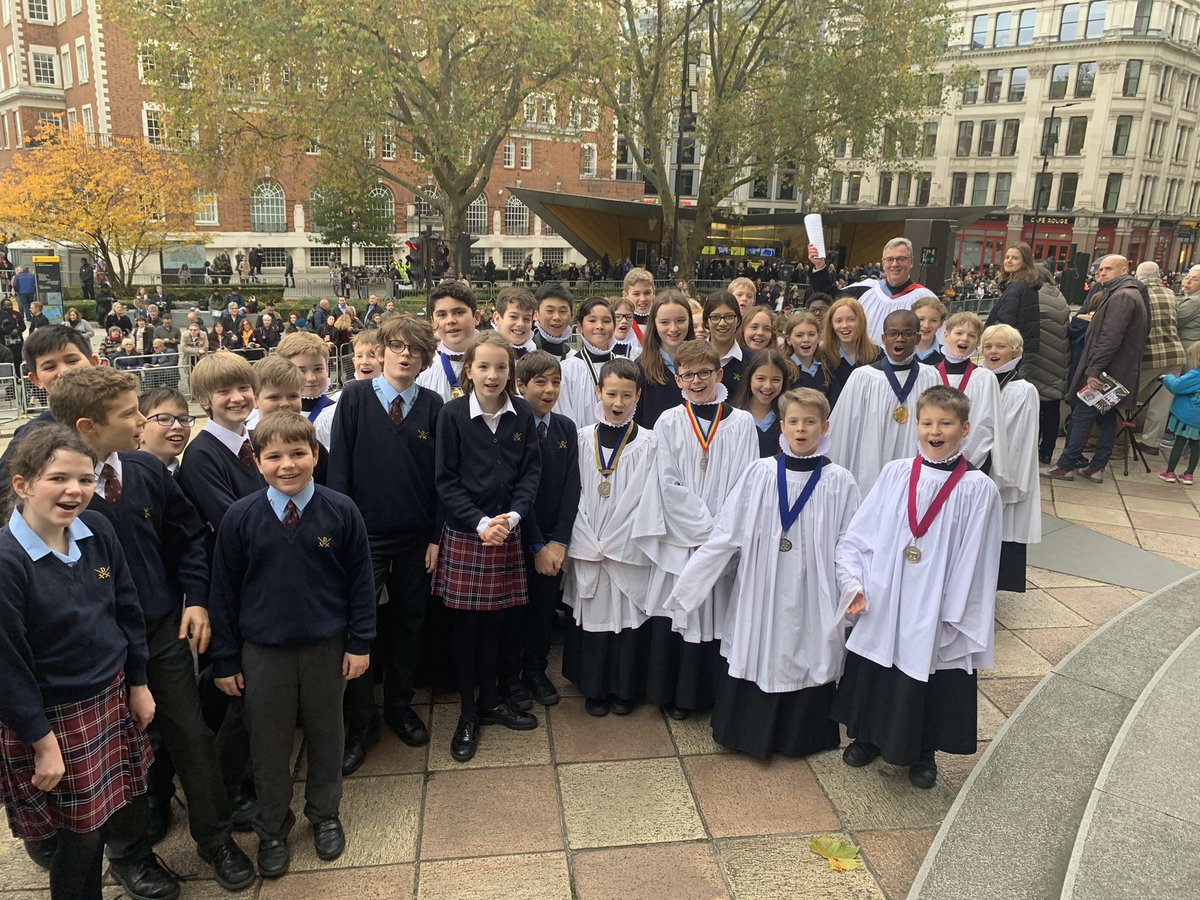 Our girls and boys <a href="/StPaulsCathSch/">St Paul's Cathedral School</a> are ready to sing for the blessing of <a href="/citylordmayor/">Lord Mayor of London, Alastair King</a> as part of <a href="/lordmayors_show/">Lord Mayor's Show</a>. Our prayers and best wishes to the Lord Mayor for his year in office.