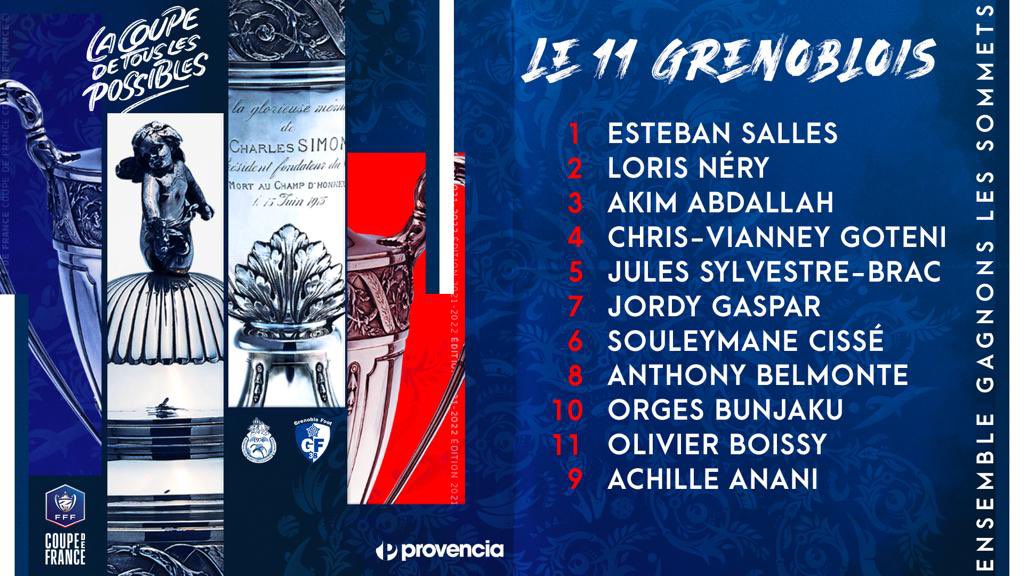 GF38_Officiel's tweet photo. Notre composition vient de sortir.
A noter que cโest @NeryLoris qui portera le brassard de capitaine pour nos ๐ตโช๏ธ https://t.co/KtwL7hP66J