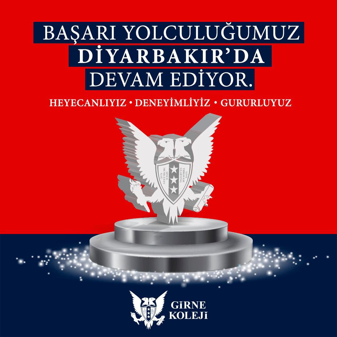 📣 Girne Amerikan Üniversitesi kuruluşu olan Girne Koleji, anaokulundan liseye yabancı dil konseptli eğitim anlayışı ve dünya kimliğinde mezuniyet vizyonuyla başarı yolculuğuna Diyarbakır’da devam ediyor!
#GirneKoleji <a href="/akpinar_serhat/">Serhat AKPINAR</a> @UKalko <a href="/girne_koleji/">Girne Koleji</a>