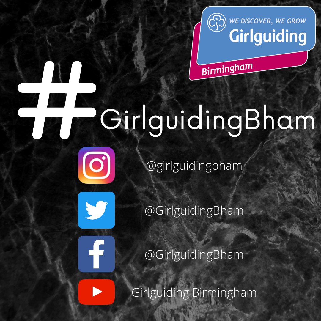 Will you help us spread the word to add #GirlguidingBham when posting on social media about Guiding in Birmingham? 😘

FYI we are also on Instagram, Facebook &amp; YouTube!

<a href="/GGInspireBham/">Girlguiding Inspire Bham</a>
#GirlguidingBham #Instagram #Twitter #Facebook #YouTube #Hashtag