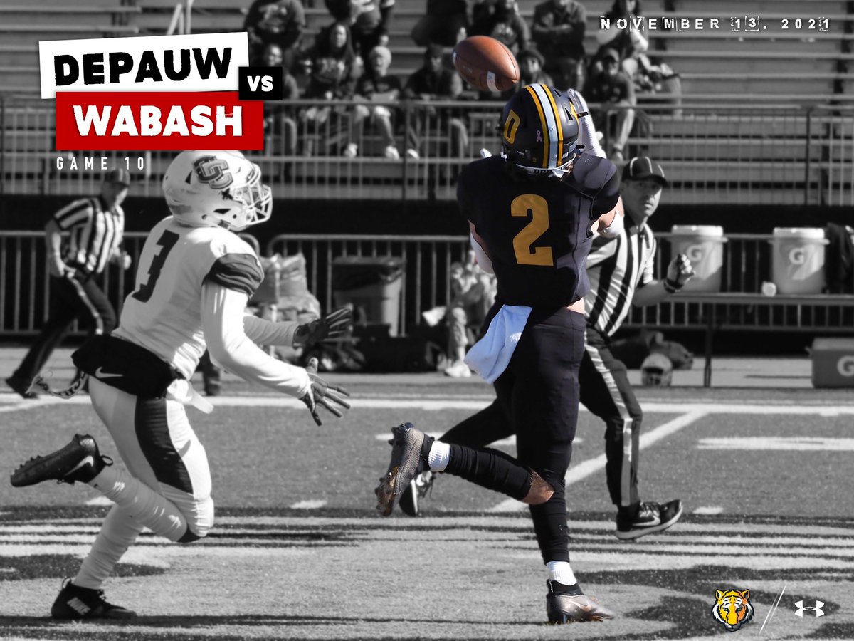 DePauwTigersFB's tweet photo. GAME DAY 🔔

#TeamDePauw | #TigerPride https://t.co/WK33OWpzxk