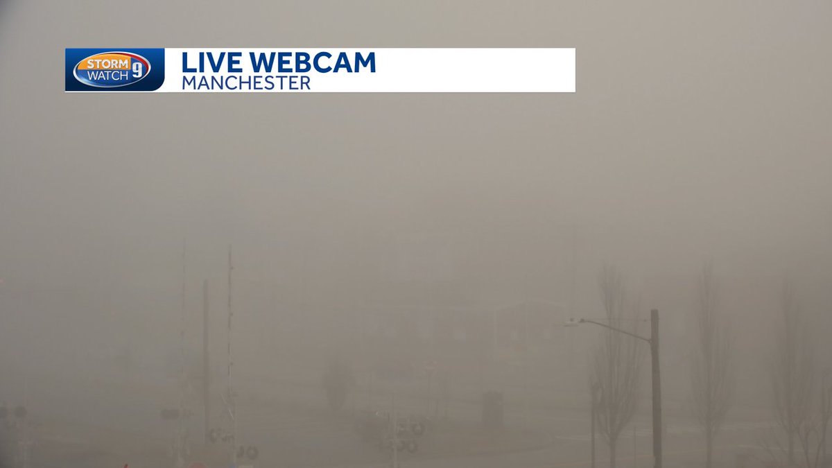 Hello?! Anyone out there? ;) 

Visibility below a quarter mile in Manchester now. Be careful on the roadways! #fog via <a href="/HayleyWMUR/">Hayley LaPoint</a>