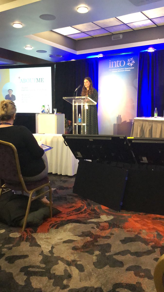 TeachingCouncil's tweet photo. Bebhinn Carolan presenting on her Ph D research on social and emotional learning. #sel #EdConf21 @INTOnews #LoveIrishResearch #CreateOurFuture https://t.co/Mq3kTomNvK