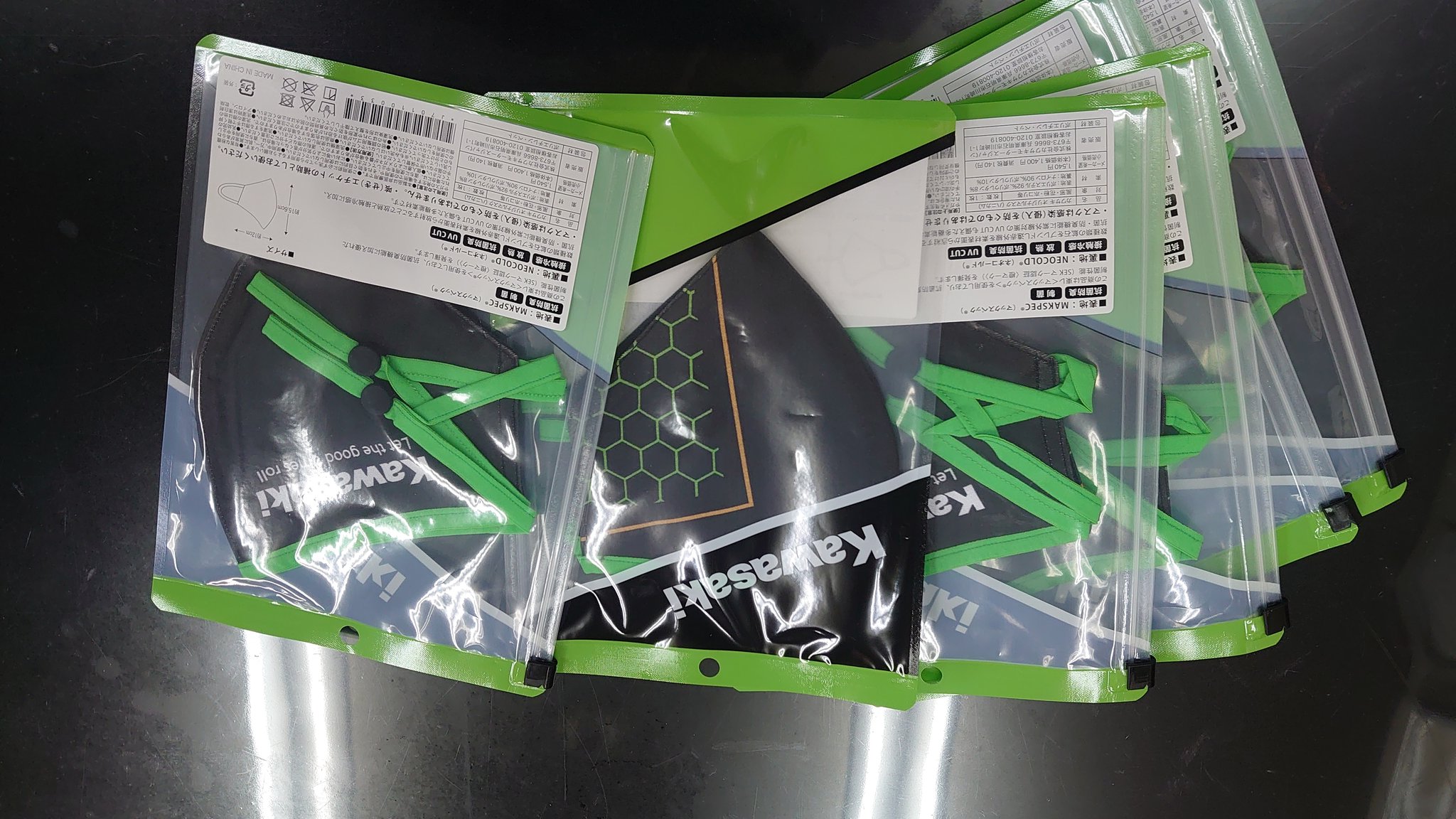 モトガイズ カワサキ オリジナルフェイスマスク ハニカム 少量ですが入荷しました 価格は1 540円 税込 です T Co 6iybuiycp7 Twitter