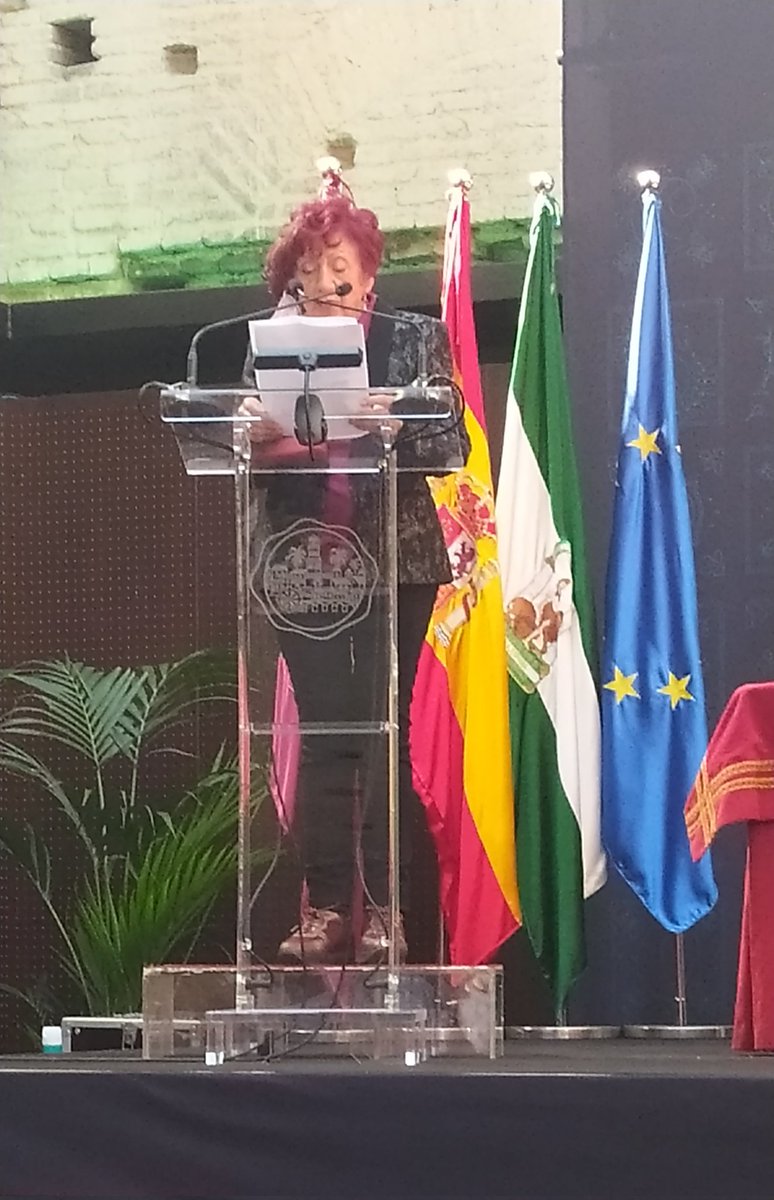 Juana Castro recibe el XII Premio de las Letras Andaluzas que entrega la <a href="/ACEAndalucia/">ACE ANDALUCIA</a> en el Palacio de Orive de Córdoba