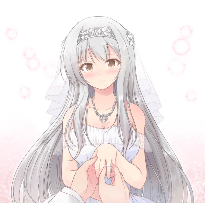 Skebにて、ウェディングドレスの翔鶴さんを描かせていただきました。リクエストありがとうございました! 